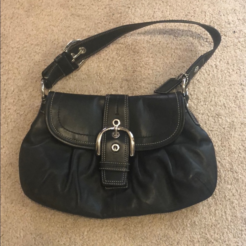 Black Leather Coach Purse